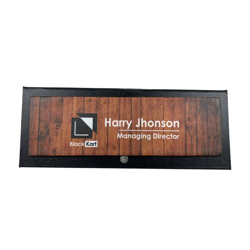 Tent Desk Name Plate Red Square